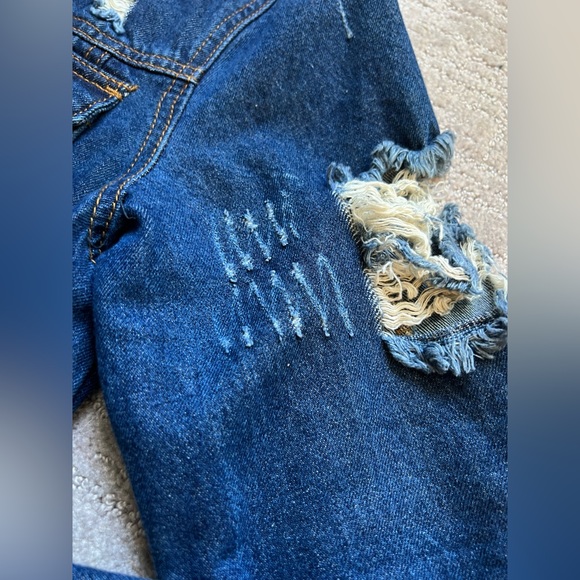 DISTRESSED DENIM JACKET - Picture 4 of 5